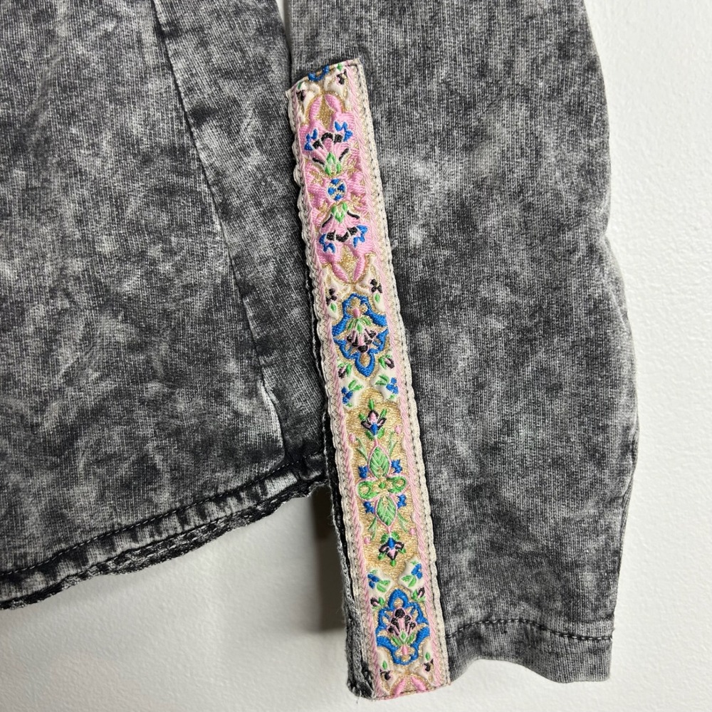 Aratta Silent Journey Colonel Jacket Womens XS Black Embellished Boho Grunge - Picture 5 of 10